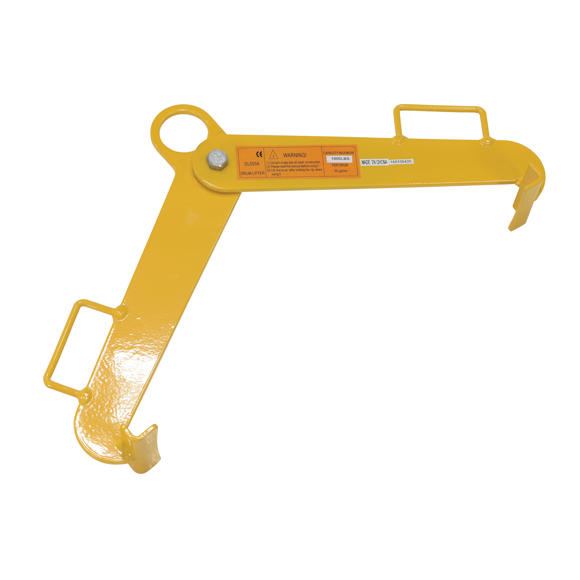 Vestil Vertical Drum Clamp - 1000 Lb. Capacity, 5.313in. Height, Model# VDC-1000